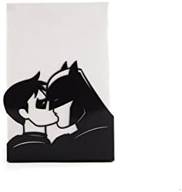 ONE Kissing Batman and Robin. Decorative holder for comic books. DC comics fans. FREE SHIPPING // perfect housewarming gift. Gift for lover