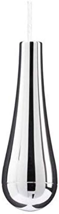 Taps2Traps Chrome Teardrop Bathroom Light Pull 1m White Cord