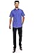 Men's Regular-Fit Solid Color Short Sleeve Dress Shirt, FRENCHBLUE Shirts (XL)