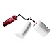 Blueseao Paint Roller Roll All Dual Paint Roller Helps Paint Fencing Poles and Corners Dual Paint Roller Painting Tools, Roller and Paint Brushes, Interior Paint Brushes
