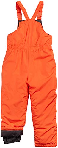 Wippette Boys' 2-Piece Heavyweight Snowsuit with Puffer Jacket and Snow Bib Pants, Size 5, Charcoal/Orange Space