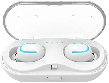 Mini bluetooth 5.0 headphones for 6 hours continuous working wireless earphones easy automatic pairing white