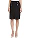 NINE WEST Women's Stretch Button Detail Straight Skirt