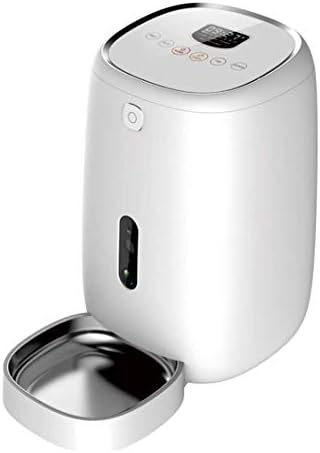 FELICIPP Automatic Pet Feeder Dog Quantitative Intelligent Monitoring Timed Feeder Cat Food Bowl (Color : White)