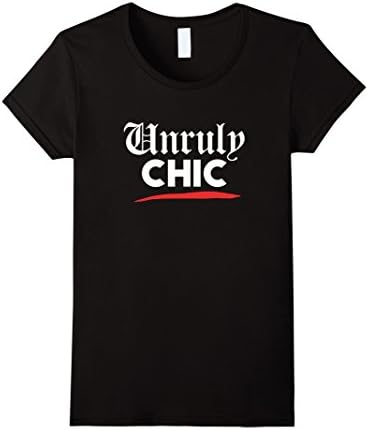 Women's Unruly Chic! Jamaican Dancehall Music T-Shirt Medium Black
