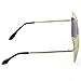 Sunny&Love Women Oversized Cat Eye Sunglasses Mirror Eyewear With Case