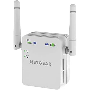 Netgear WN3000RP Ripetitore WiFi N300, Single Band, Porta LAN, Compatibile con Modem Fibra e ADSL