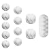 Multipurpose White Cable Clips Viaky Cord Management System, for Organizing Cable Cords Home and Office, Self Adhesive Cord Holders Desk Cable Organizer primary