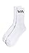 RVCA Men's VA Sport Socks, White, One Size