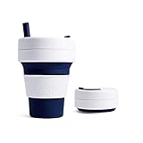 Stojo S2-IND Silicone Collapsible Cup, Biggie 16oz, Indigo