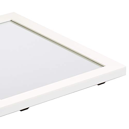 AmazonBasics Rectangular Wall Mirror 16″ x 20″ Standard Trim, White