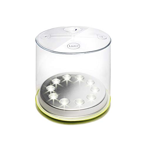 MPOWERD Luci Pro Series: Outdoor 2.0 + Mobile Charging, Solar Inflatable Light, Clear Finish