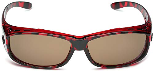 Barricade Polarized Oval Rectangular Fit Over Glasses Sunglasses