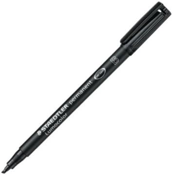 Staedtler Lumocolor Marker Broad Black 10/box (314-9)