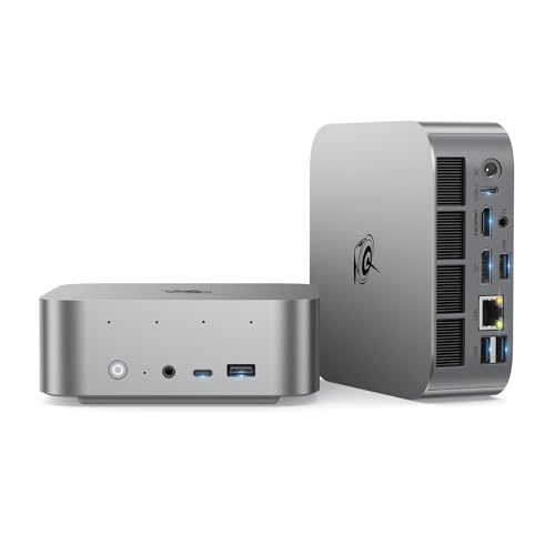 Beelink SER9 Pro Mini PC, AMD Ryzen R7 H255 (8C/16T, up to 4.9GHz), 24GB LPDDR5X RAM 500GB PCIe 4.0 SSD Mini Computer Windows 11 Pro, USB4, HDMI, DP, 2.5G RJ45, WiFi 6, BT5.2, Built-in MIC, Speaker
