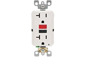 TDAGRO Leviton R12-GFNT2-0RW 20 Amp White GFCI Receptacle