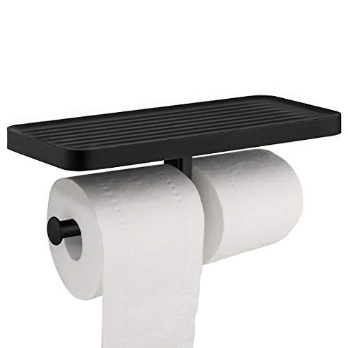 GZILA Double Toilet Paper Holder, Wall Mounted Roll Bathroom Mobile