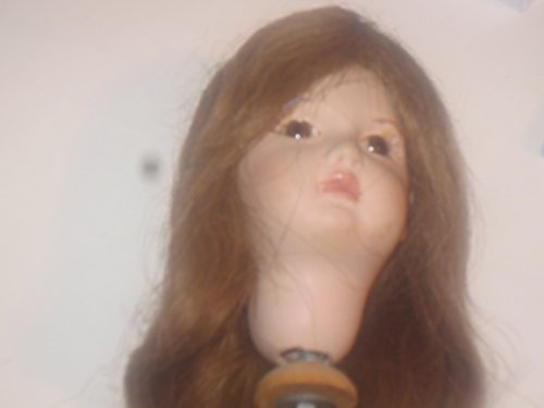 Doll Head w/ Hair signed Margie 1979