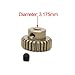48P Pinion Gear Set 21T 22T 23T 24T 25T 3.175mm RC Motor, 5 Pcs 48 Pitch Gears RC Upgrade Part with Screwdriver