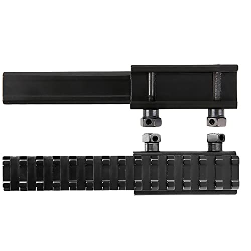 GOYOJO Tactical Picatinny Rail Scope Mount Extender 20mm Dovetail Riser Hunting Flat Top Base Adapter Converter 145mm 14 Slots for Extension Red Dot Sight