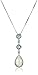 Amazon Collection Sterling Silver, Created Opal, Created Blue Topaz, and Created Diamond Pendant Necklace, 18