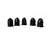 Bertech Static Dissipative Latex Conductive Finger Cots, Powder-Free, Large, Black (Pack of 720)