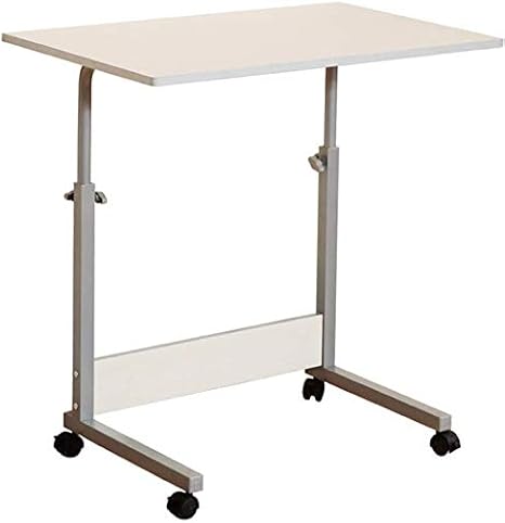 Amazon Uyoyous パソコンデスク スタンディングデスク 幅80 奥行50cm 昇降式テーブル キャスター付き ノートパソコンスタンド 立って ベッドサイドに使える シンプル モダンデザイン かんたん高さ調節 パソコンデスク 文房具 オフィス用品
