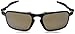Oakley Men's OO6020 Badman Rectangular Sunglasses, Pewter/Tungsten Iridium Polarized, 60 mm