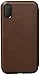 Nomad Rugged Folio for iPhone XR | Rustic Brown Horween Leather