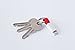 The inCharge Ultra Portable Charging/Sync Keychain Cable Compatible with Apple iPhone/iPad/iPod 10mm Thin Version (Red)