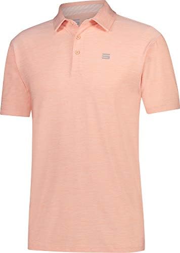 Three Sixty SixGolf Shirts for Men - Dry Fit Short-Sleeve Polo, Athletic Casual Collared T-Shirt