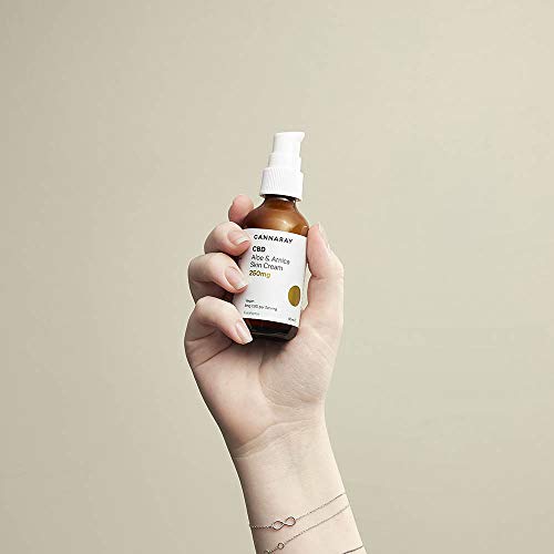Cannaray CBD Vegan Skin Cream, 250mg cannabidiol | with Soothing Aloe & Arnica, 60ml - Image 7