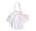 Lillian Rose White Elegant Large Satin Flower Girl Basket (FB403 W)