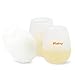 iRainy Set of 2 Silicone Wine Glasses Cups-Unbreakable Party / Camping / Picnic / RV / Yachting / Travel Cups - for Wine, Beer, or Any Beverage (White)