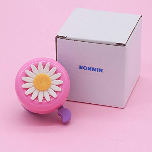 EONMIR Kids Bike Girl's Bicycle Bells,Toddler Bike Parts,Bike Horn Accessory Flowers(Pink)
