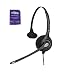 Plantronics HW251n Wired Office Headset Bundle With Headset Advisor Wipe (Renewed)