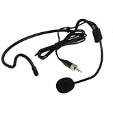 Replacement Headset Microphone for Sennheiser SK 100 G4 Wireless Bodypack Transmitter, Unidirectional, Black