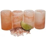 Himalayan Salt Shot Glasses, Set of 4 Pink Food Grade Salt Glasses