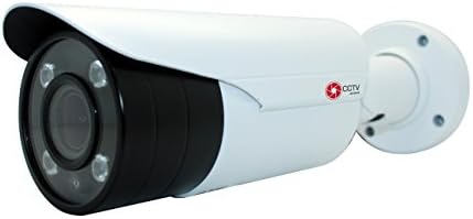 Bullet Security Camera 1/2.9'', 1080p@30fps, 4 in 1 AHD/CVI/TVI / Analog Indoor/Outdoor Bullet, Varifocal Lens 2.8 to 12mm, 4 Array IR LED, WDR + 2 BNC Twist Connectors &amp; 1 DC Power Cord