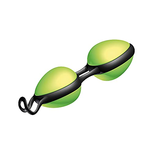 JOYDIVISION Joyballs Secret Duo - Loveballs Duo Green | Vaginal Balls for Pelvic Floor Fitness | Pleasure Balls Made from Silikomed/TPE | Compatible with Water-Based and Silicone lubricants
