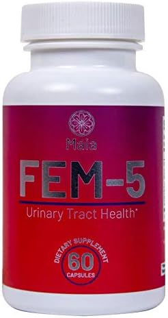 Fem-5 Urinary Tract Health - Fast-Acting, Cleanse & Flush The Bladder with Immune Support, Cranberry & Olive Leaf Extract, Maximum Strength Natural UTI Pills with 42 mg PACs, No Junk- 60 Veg Capsules