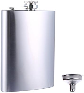 Taneaxon Classic Style Portable Hip Flask 7 oz - Stainless Steel and Leak Proof