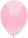 PartyMate 71985 Made in the USA Standard Solid Color Latex Balloons, 5-Inch Round, 50-Count, Real Pink primary