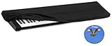 HQRP Elastic Dust Cover w/Bag for Yamaha PSR-S650 / PSRS650 / PSR-S670 / PSRS670 / S70 XS / MX61 / MOXF6 Electronic Keyboard Digital Piano + HQRP Coaster