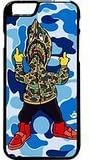 Bape Shark Hoodie Case / Color Black Rubber / Device iPhone 6 Plus/6s Plus