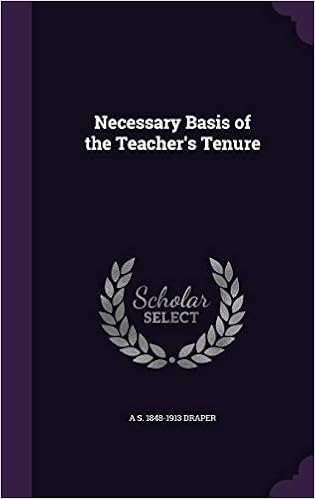 Buy Necessary Basis Of The Teacher S Tenure Book Online At Low Prices In India Necessary Basis Of The Teacher S Tenure Reviews Ratings Amazon In amazon in