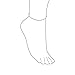 Bling Jewelry Strong Cable Rope Chain Anklet Ankle Bracelet For Women Teens .925 Sterling Silver 10 Inch Made in Italy