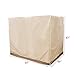 boyspringg Outdoor Swing Cover, Swing Cover 3 Seater Waterproof, 87x49x 67 Inch,Porch Swing Cover for Outdoor Furniture,Durable Waterproof UV Resistant Weather Protector (Beige&Coffee)