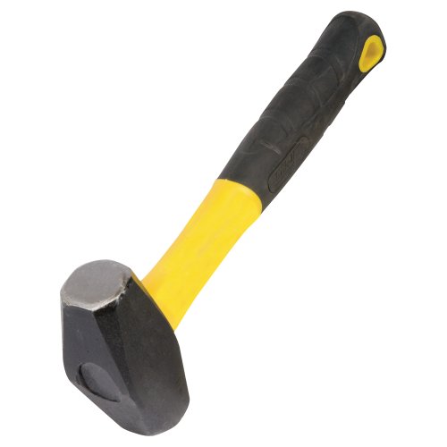 Ludell 11212 Double Face Hand Drilling Hammer with Double Wedged Fiberglass Handle, 2lb, 10.5" Handle Length