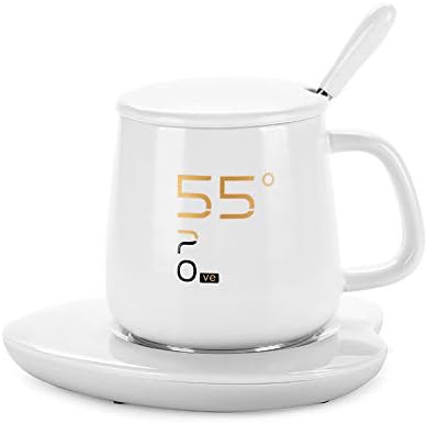 XBTIC Mug Warmer Coffee Cup Warmer For Desk Auto Shut Off Electric Warmer Hot Coffee Plate Accessories For Tea Beverage Cocoa Milk And Best Gift For Coffee Lovers [Energy Class A]